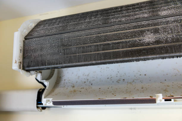 istock Inside the air conditioner in the old and dusty. 957227934