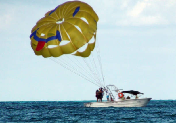 istock Cancun Beach Parasailing View In Quintana Roo. Mexico 957229634