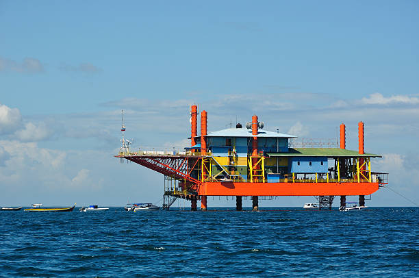 istock oil rig converted to a floating dive resort in Malaysia 95723312