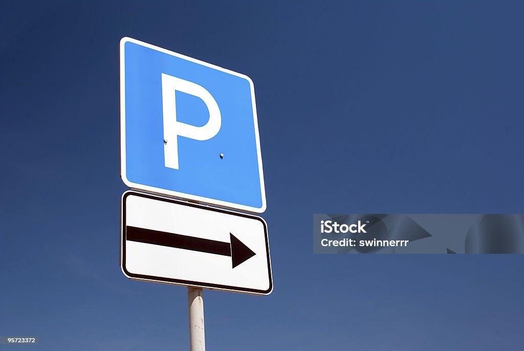 Parkschild - Lizenzfrei Alphabet Stock-Foto