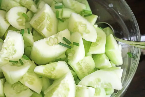 Photo of cucumber salad