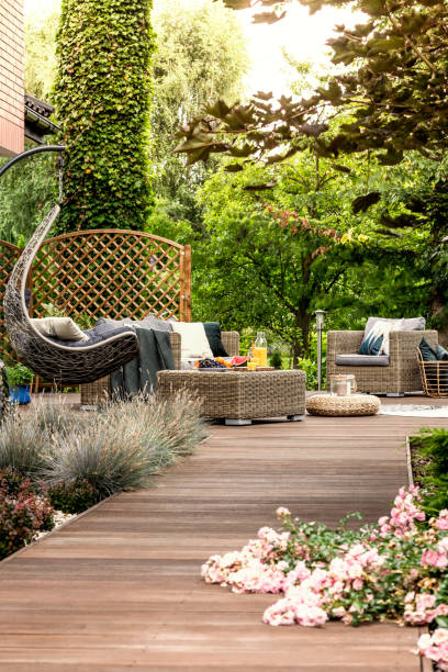 istock Terrace in relaxing resort 957245376