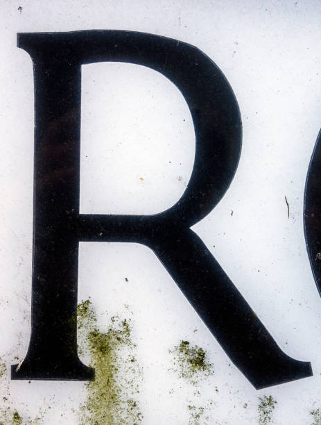 istock Written Wording in Distressed State Typography Found Letter R 957256296