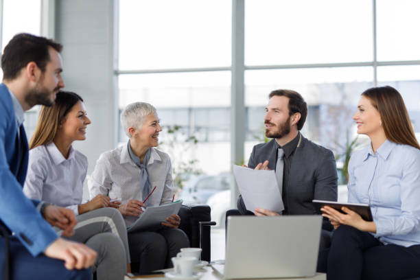 istock Business people brainstorming their way to success 957271764