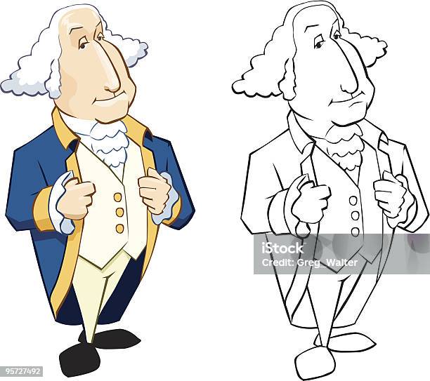 Vintage Man Stock Illustration - Download Image Now - Founding Fathers of the United States, 18th Century Style, USA