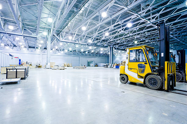 modern storehouse stock photo