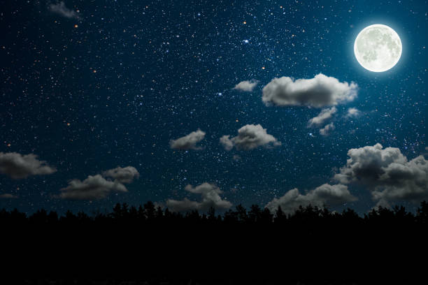 istock backgrounds night sky with stars and clouds. 957278250
