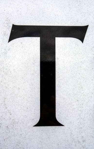 istock Written Wording in Distressed State Typography Found Letter T 957282592