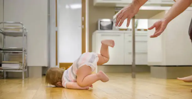 Photo of Baby boy falling
