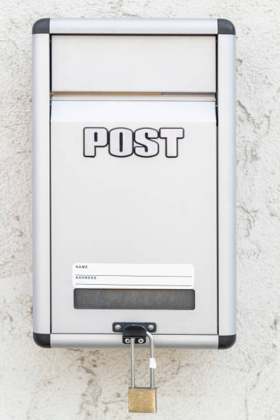istock Close - up Metal metal box on white wall 957283890