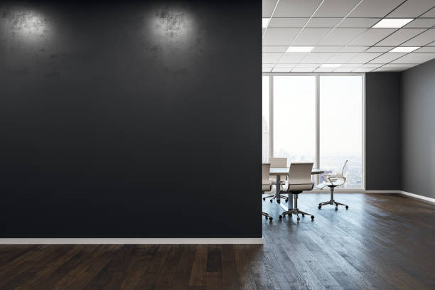 istock Modern conference room with city view 957284920