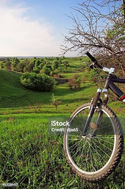 Sycle Trip Stock Photo - Download Image Now - Backgrounds, Bicycle, Blue