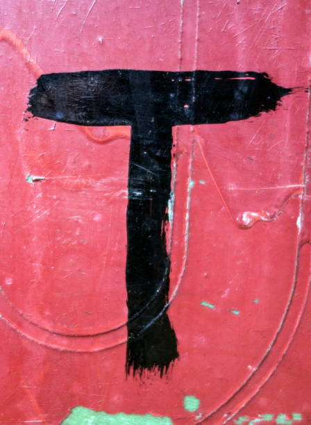 istock Written Wording in Distressed State Typography Found Letter T 957285456