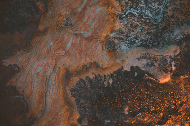 Rock formations from above, Australian Coast