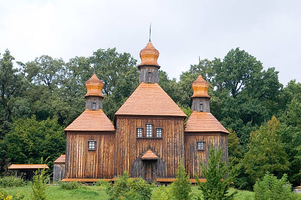 istock Orthodox wooden church 95729503