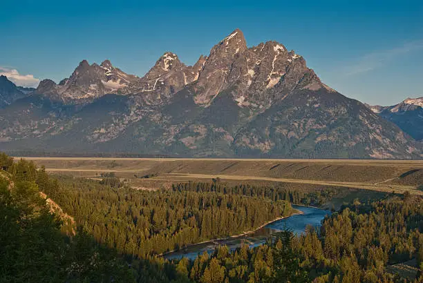 Photo of Snake River and the Teton Range at First Light