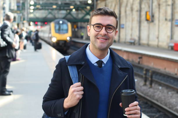 istock Man catching an early morning train 957315408