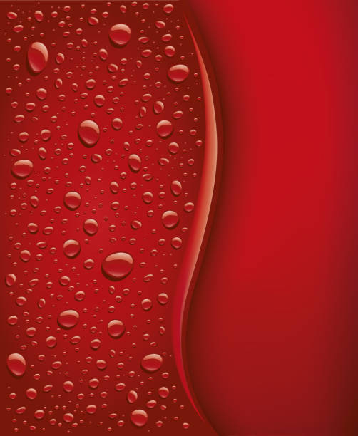 ilustraciones, imágenes clip art, dibujos animados e iconos de stock de agua rojo oscuro de fondo con muchas gotas - ilustración - beer backgrounds alcohol glass