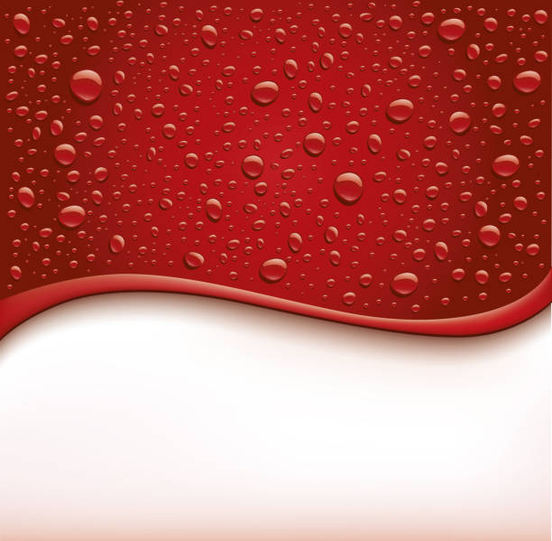 많은 상품-일러스트와 배경 어두운 붉은 물 - backgrounds bubble condensation drink stock illustrations