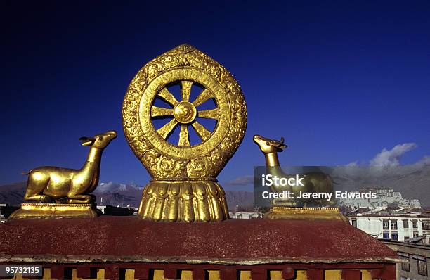 Rad Des Dharma Jokhangkloster Tibet Stockfoto und mehr Bilder von Architektur - Architektur, Asien, Außenaufnahme von Gebäuden