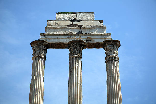 Ancient Roman Temple of Antoninus and Faustina built by emperor Antoninus Pius, Rome ,Italy