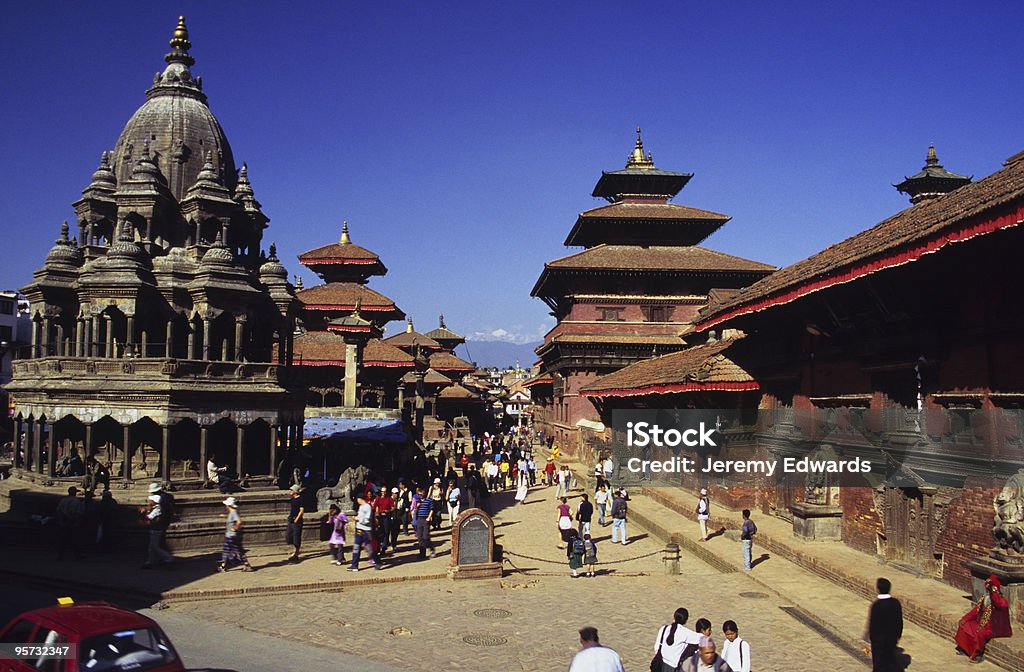 Piazza Durbar-Patan, valle di Kathmandu, in Nepal - Foto stock royalty-free di Patan