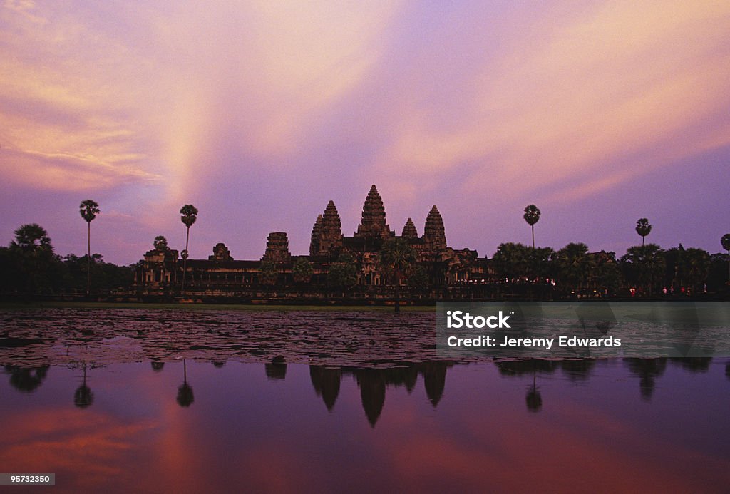 Reflet d'Angkor Vat, Cambodge - Photo de Angkor Wat libre de droits