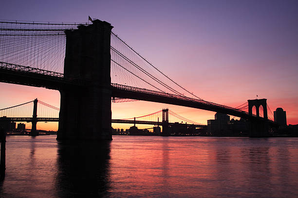 istock Brooklyn and Washington Bridge, New York, USA 95732458