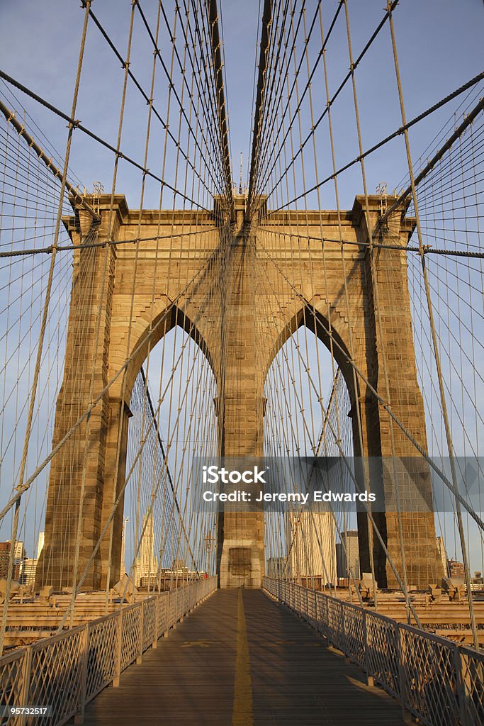 Ponte di Brooklyn - Foto stock royalty-free di Ambientazione esterna