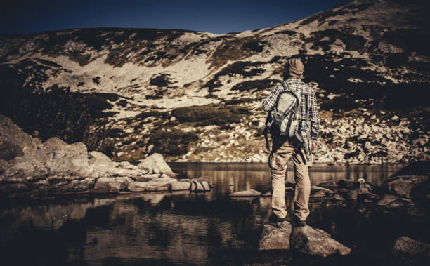 istock Hiking in the mountains alone 957327968