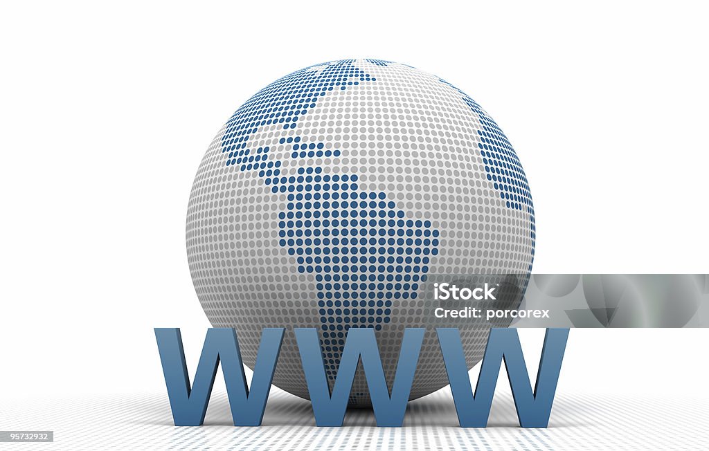WWW с Earth Globe - Стоковые фото .com роялти-фри