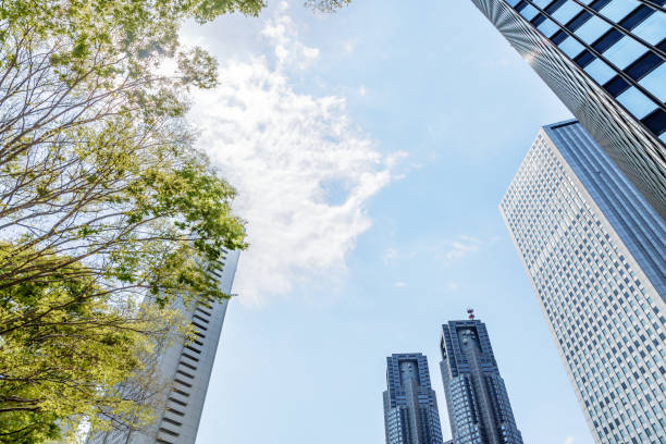 istock Shinjuku high-rise building group with fine weather 957345244