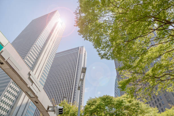 istock Shinjuku high-rise building group with fine weather 957345716
