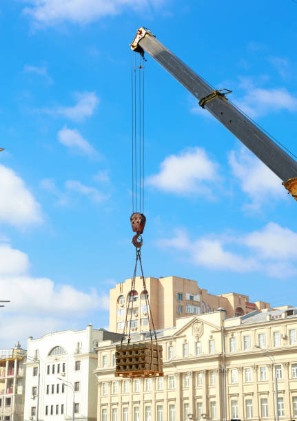 Industrial Crane in the city