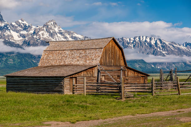 istock Old barn in Grand Teton Mountains 957351962