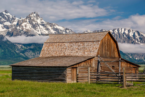 istock Old barn in Grand Teton Mountains 957352536