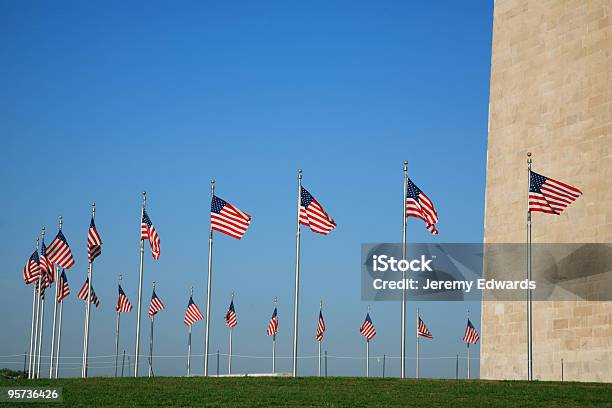 Washington Monument Stock Photo - Download Image Now - American Flag, Blue, Capital Cities