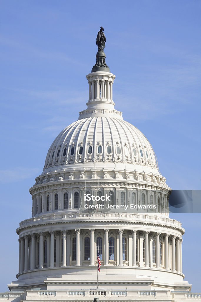 US Capitol, Washington DC  Architectural Dome Stock Photo