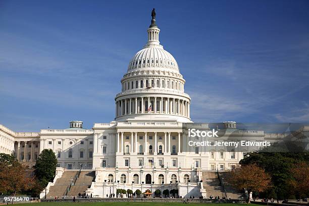 Nós Capitólio Em Washington Dc - Fotografias de stock e mais imagens de Ao Ar Livre - Ao Ar Livre, Branco, Capitais internacionais