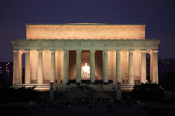 Lincoln Memorial, Washington DC - foto de acervo