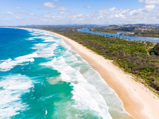 istock Fingal Head View Over Wommin Bay 957364778