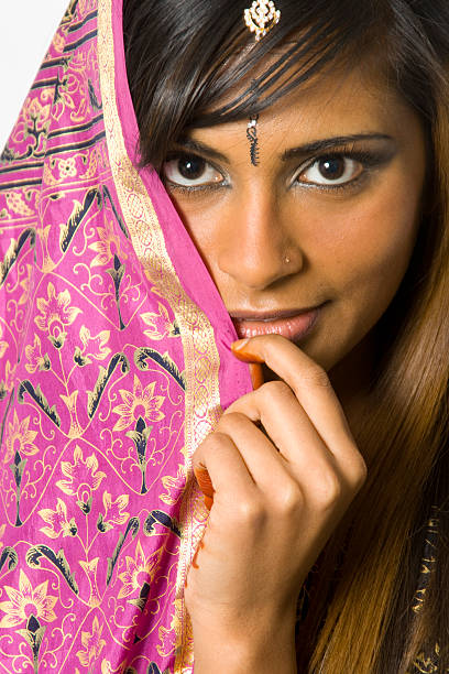 istock East Indian woman wrapped in Saree 95736613