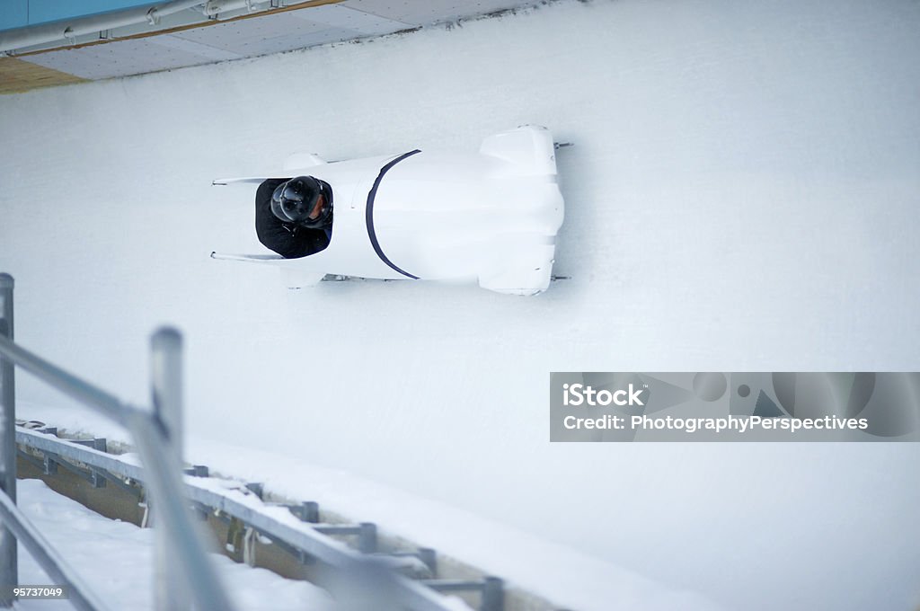 Bobsled race closeup  Bobsled Stock Photo