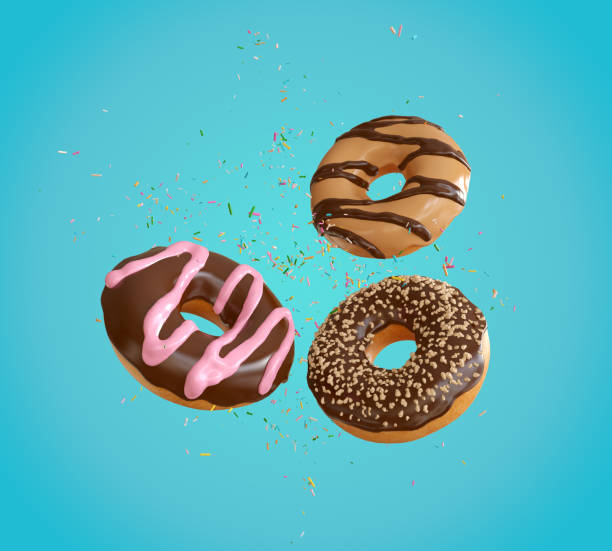 istock Chocolate Donut with colorful sprinkles 957372814