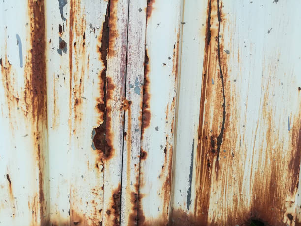 istock An old Rusted Metal walls. 957375942