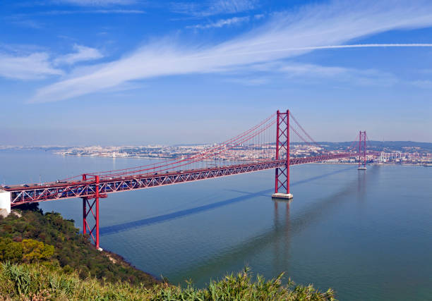istock Ponte 25 de Abril Bridge in Lisbon, Portugal. 957382708