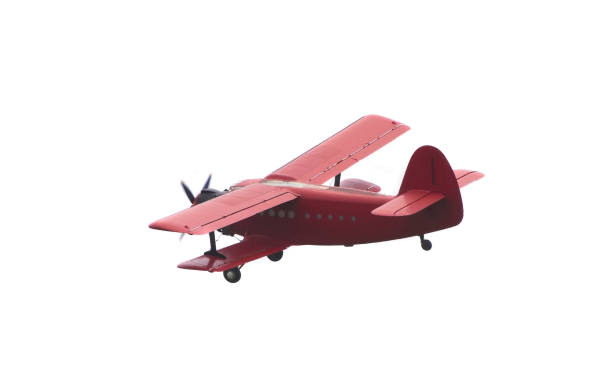istock vintage red airplane isolated 957383052