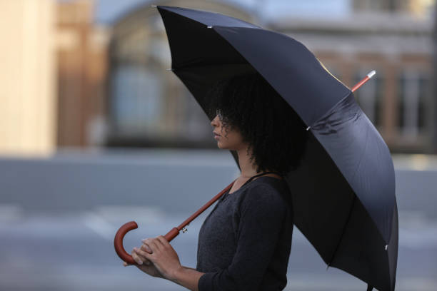 istock Woman with umbrella 957390208