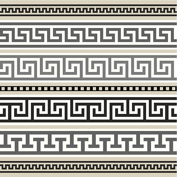 Griego fronteras colección - ilustración de arte vectorial