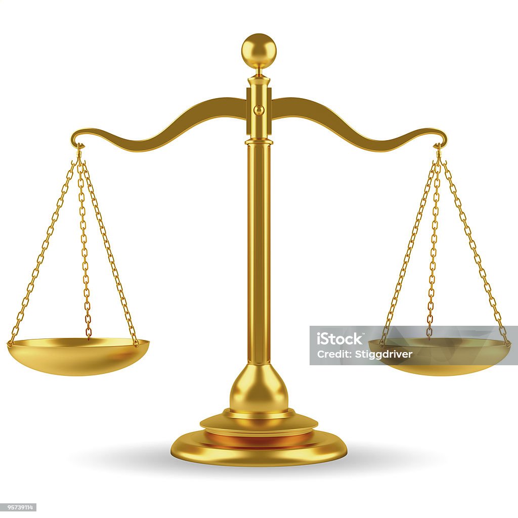 Golden scala - Foto stock royalty-free di Bilancia della Giustizia